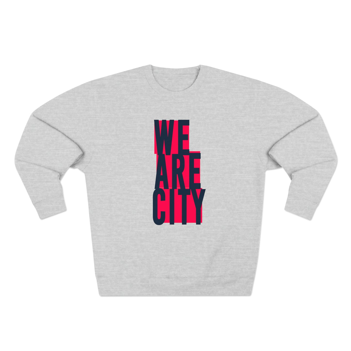 St Louis Soccer Fan "We Are City" Block Print Mens Womens Premium Crewneck Sweatshirt