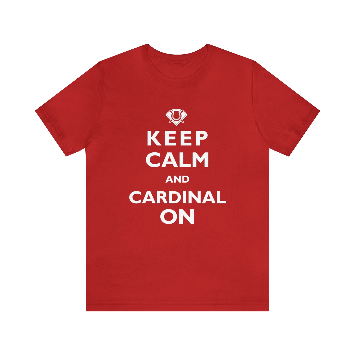 St Louis Baseball "Keep Calm and Cardinal On" Womens Tee