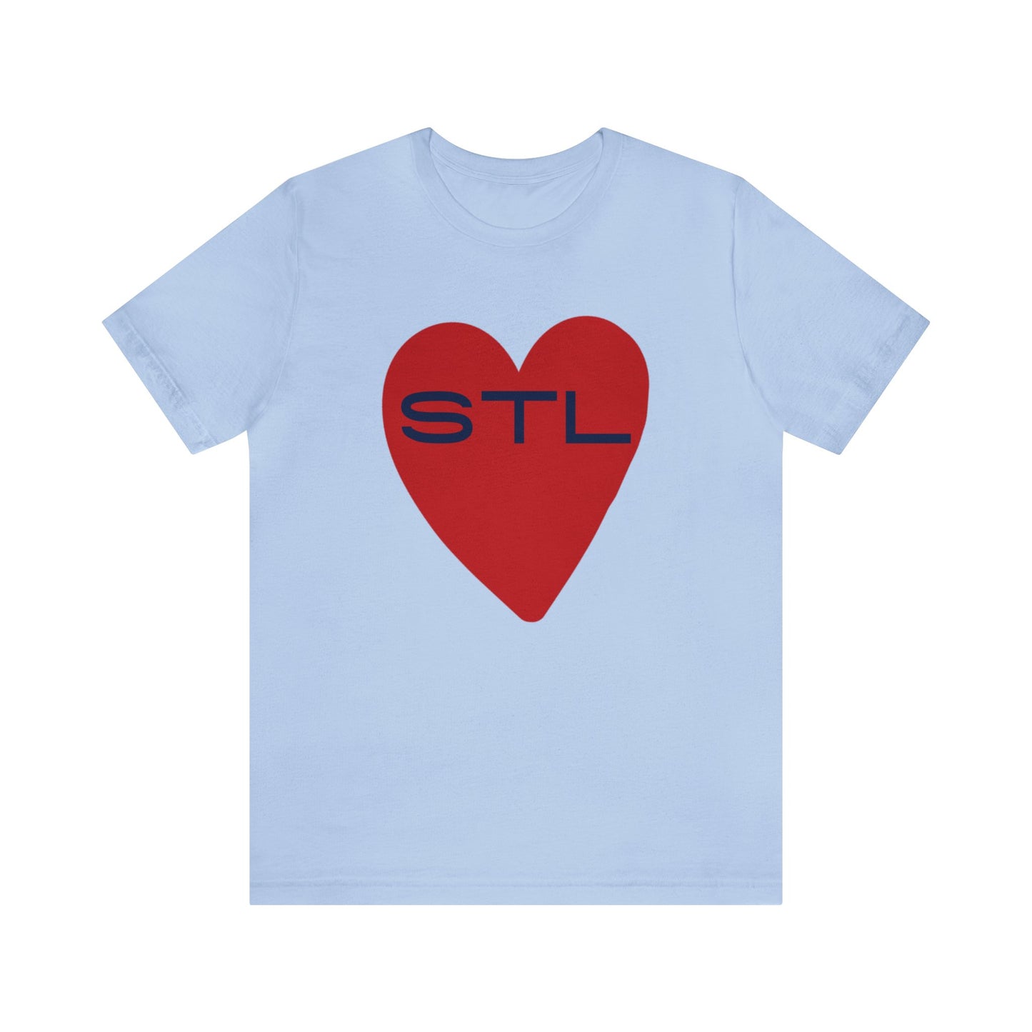 St Louis Baseball Fan "I Heart STL" Womens Jersey Short Sleeve Tshirt