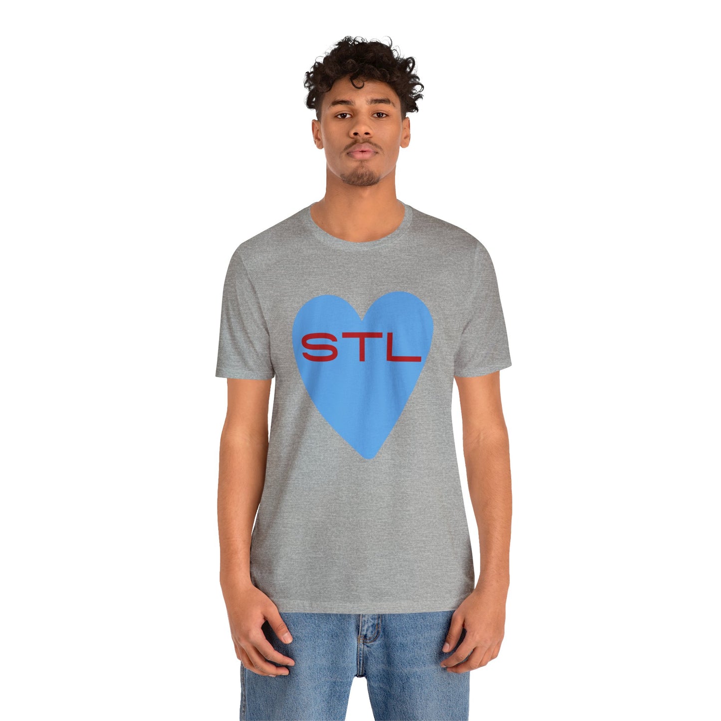 St Louis Baseball Fan "I Heart STL" Womens Jersey Short Sleeve Tshirt