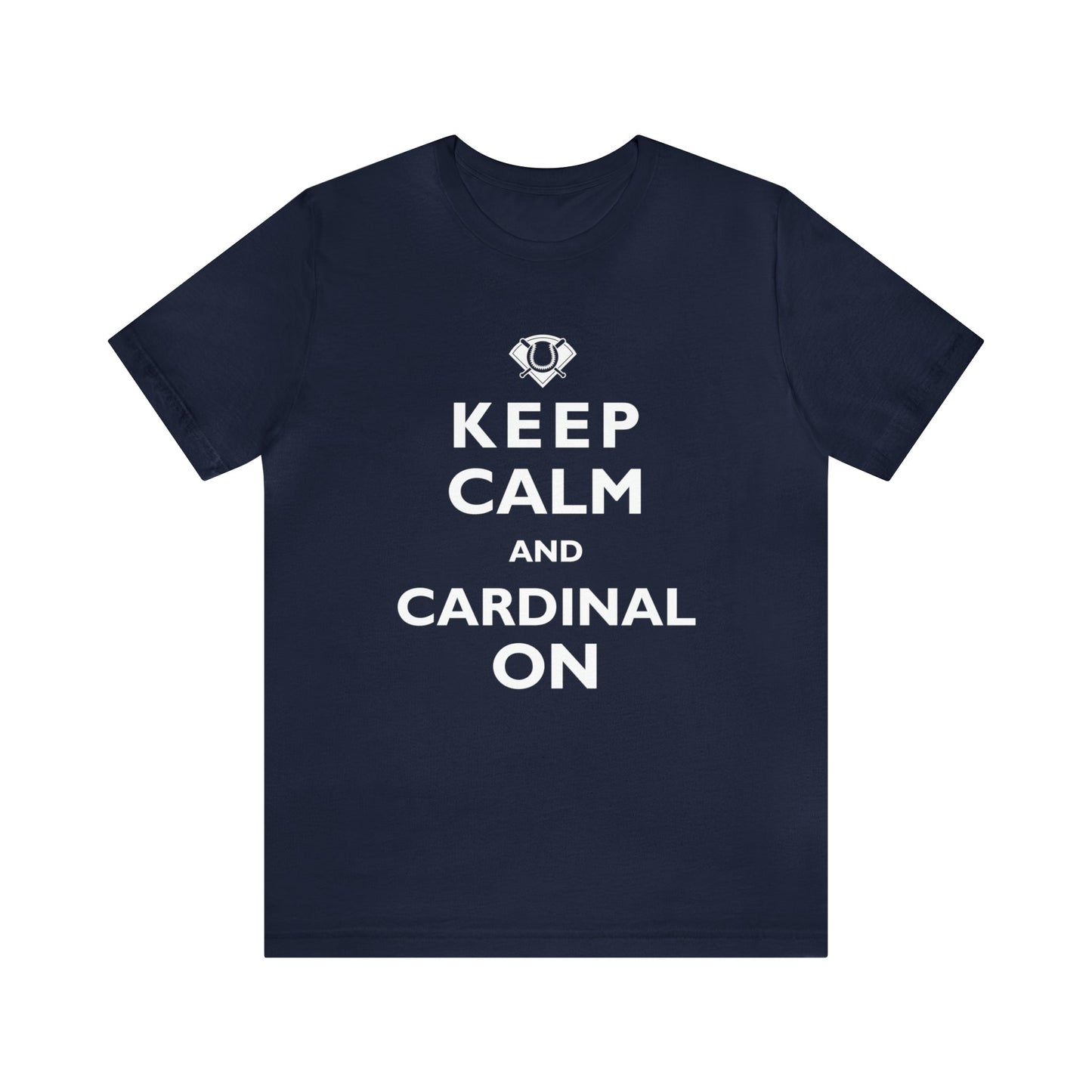 St Louis Baseball "Keep Calm and Cardinal On" Mens Tee