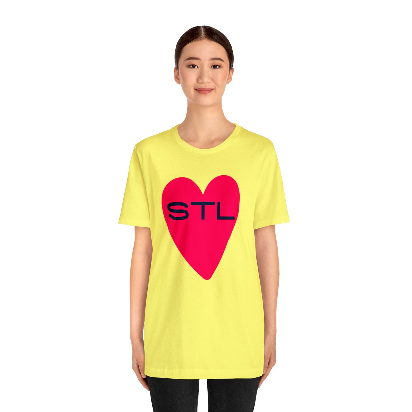 St Louis Soccer Fan "I Heart STL" Womens Jersey Short Sleeve Tshirt