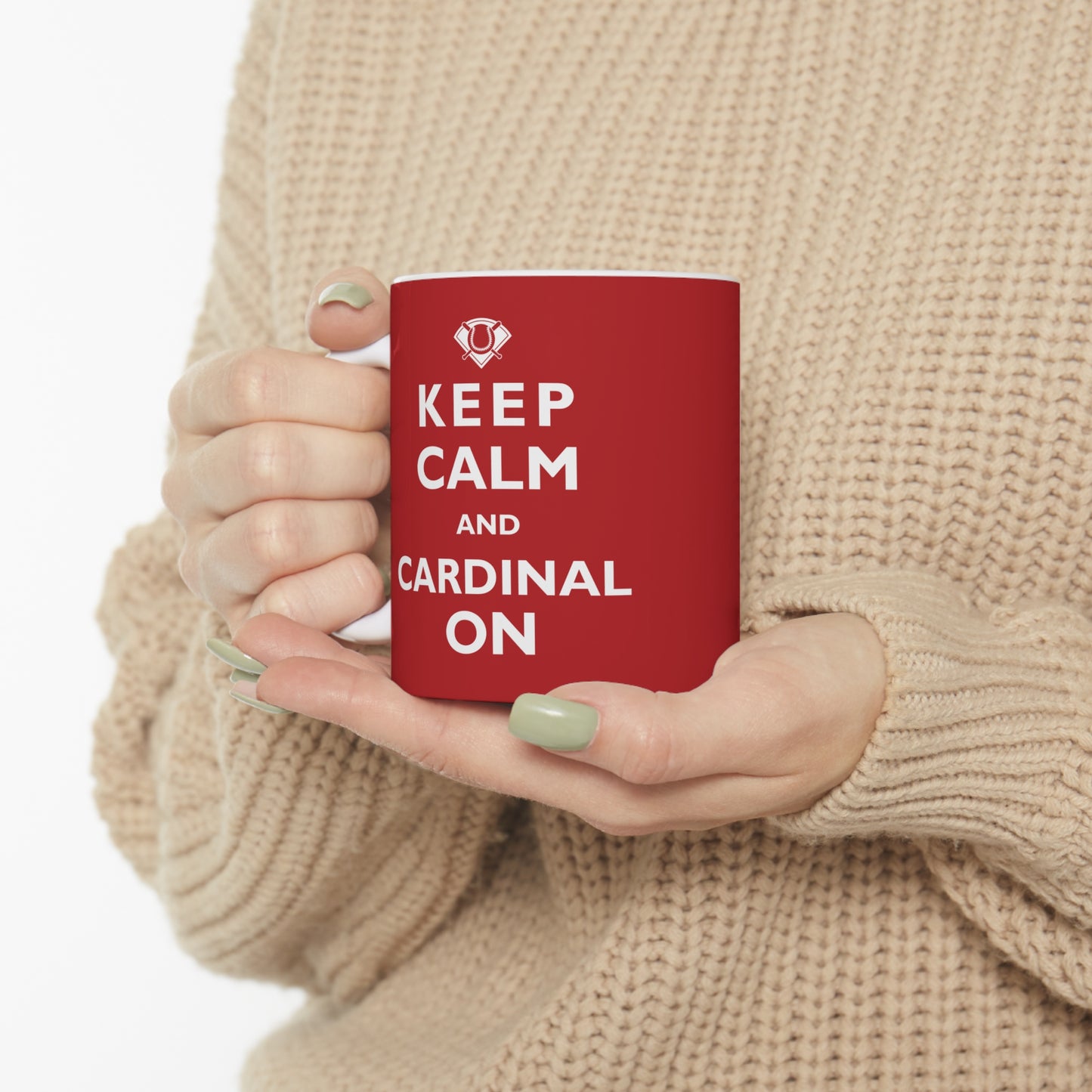 St Louis Baseball "Keep Calm and Cardinal On" Ceramic Coffee Mug, 11oz