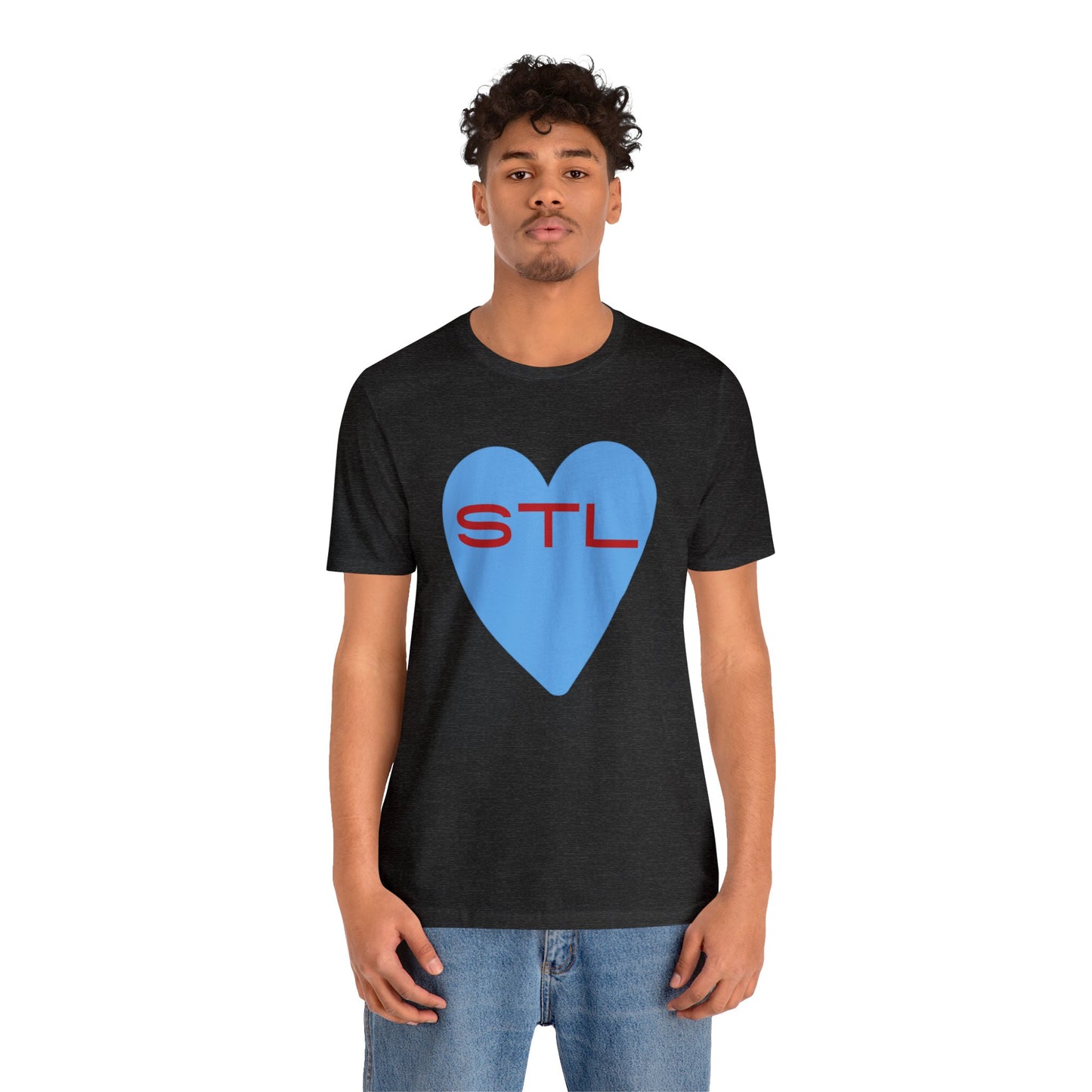 St Louis Baseball Fan "I Heart STL" Womens Jersey Short Sleeve Tshirt