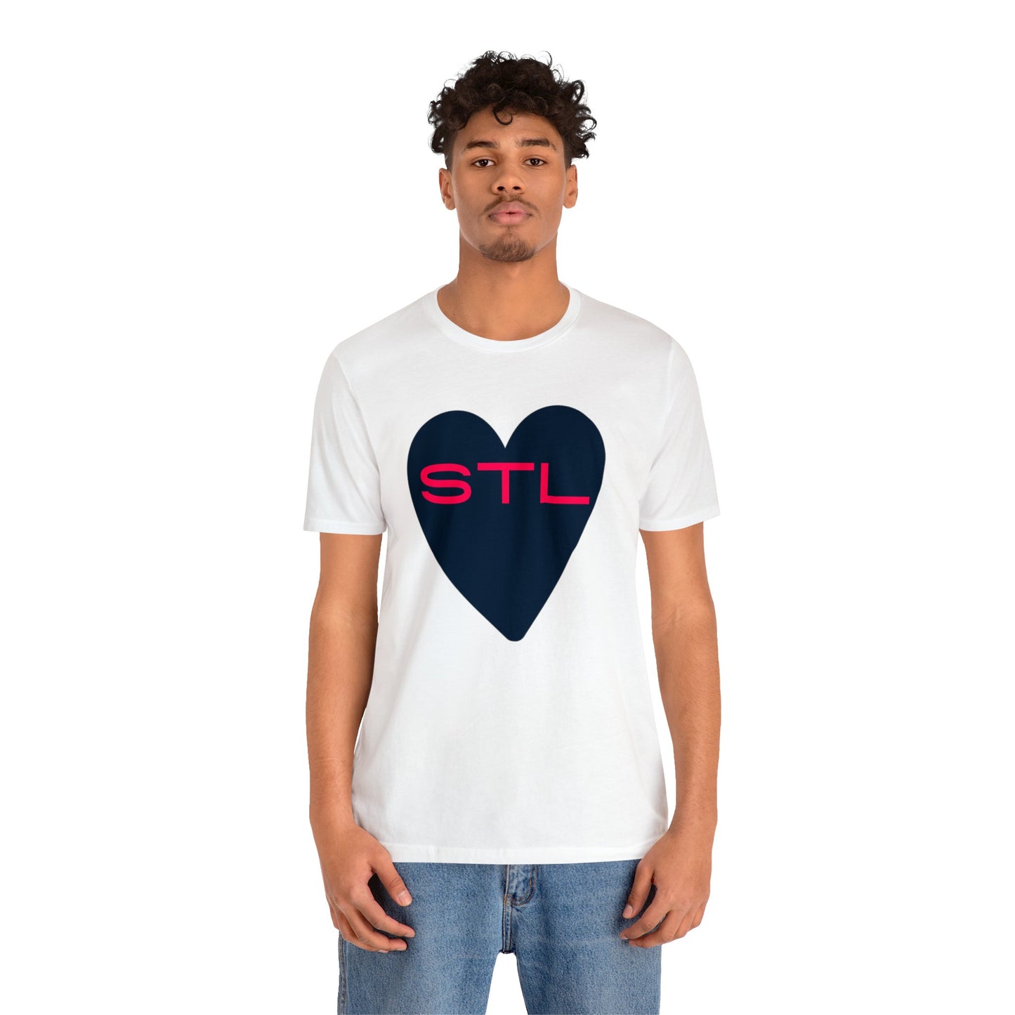 St Louis Soccer Fan "I Heart STL" Womens Jersey Short Sleeve Tshirt