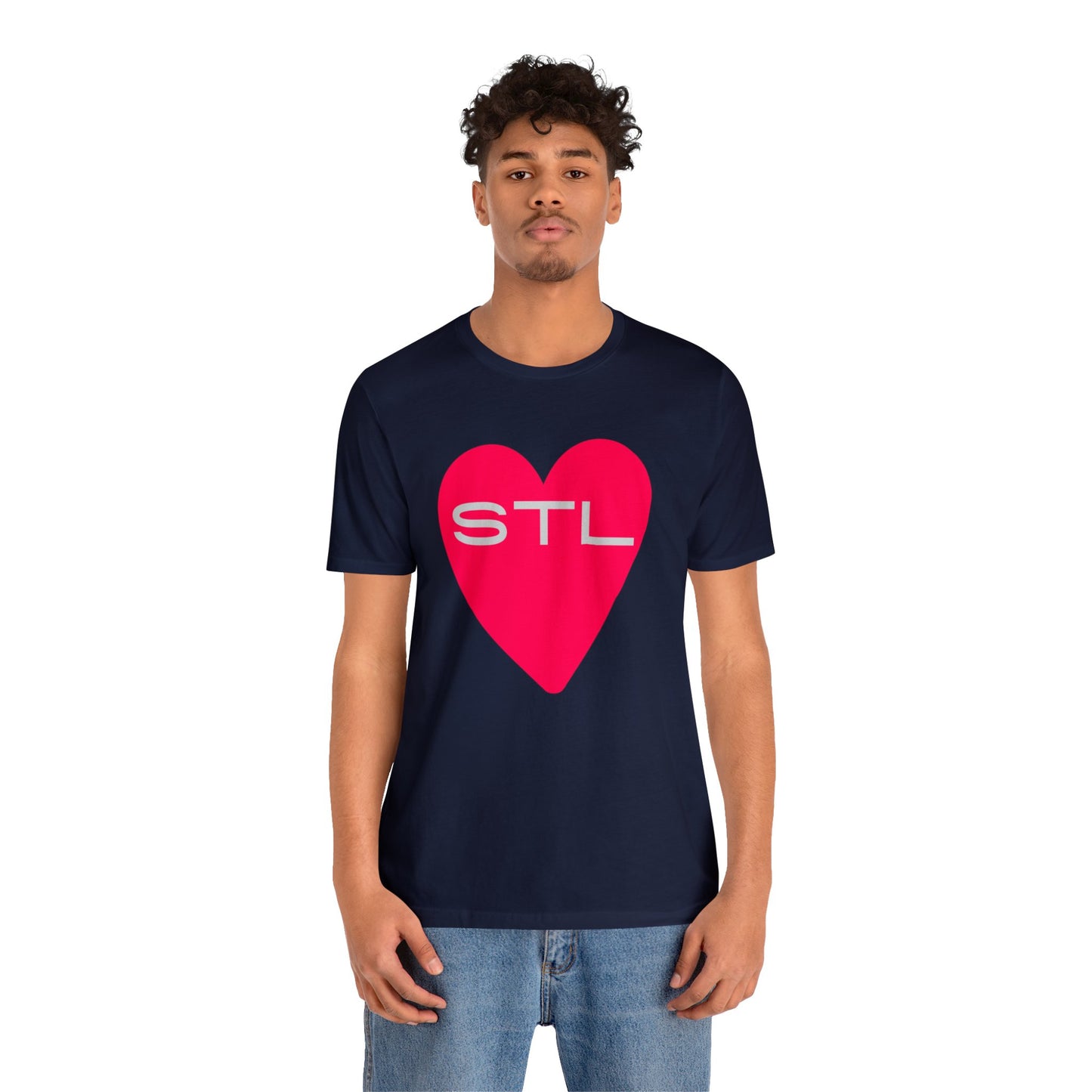 St Louis Soccer Fan "I Heart STL" Womens Jersey Short Sleeve Tshirt