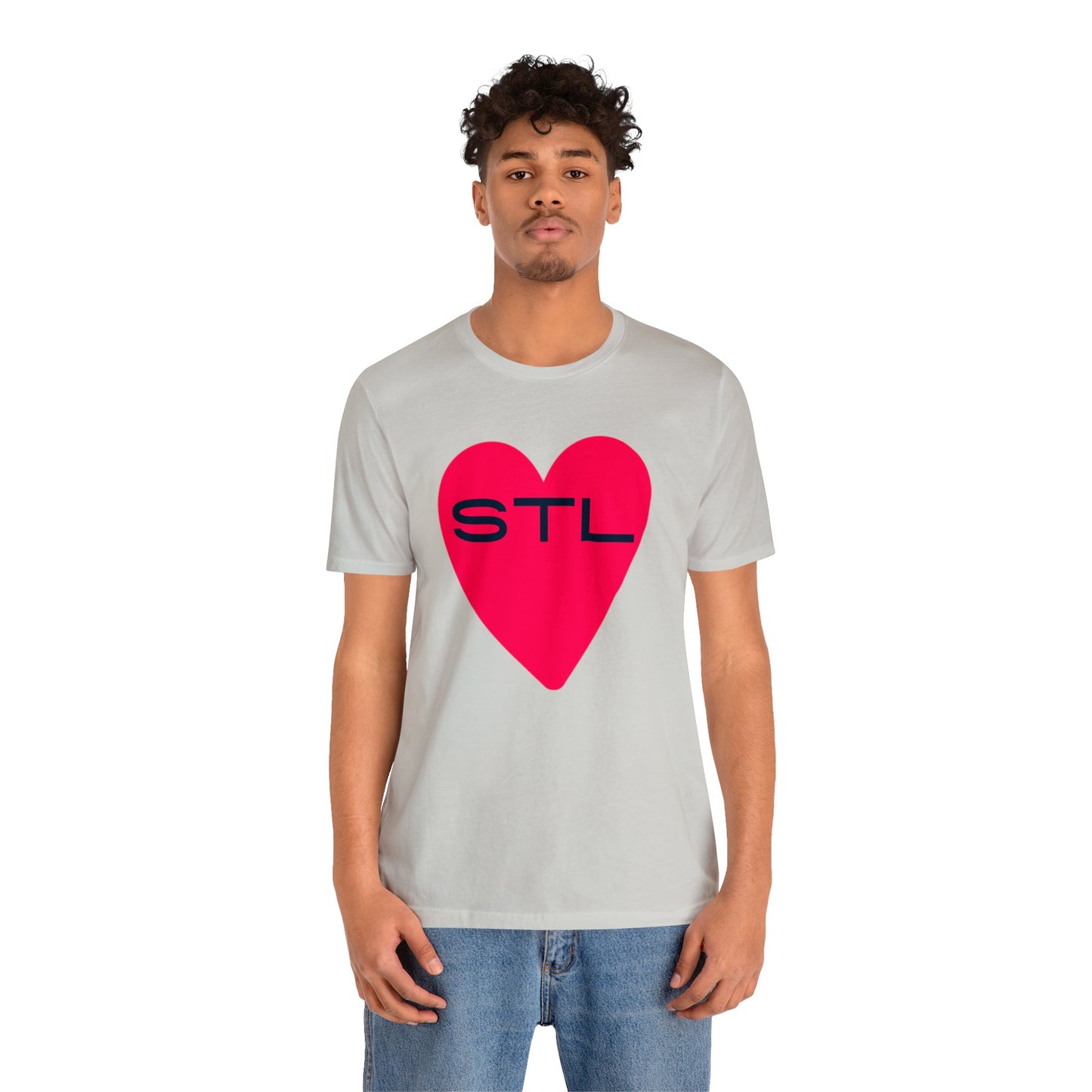 St Louis Soccer Fan "I Heart STL" Womens Jersey Short Sleeve Tshirt