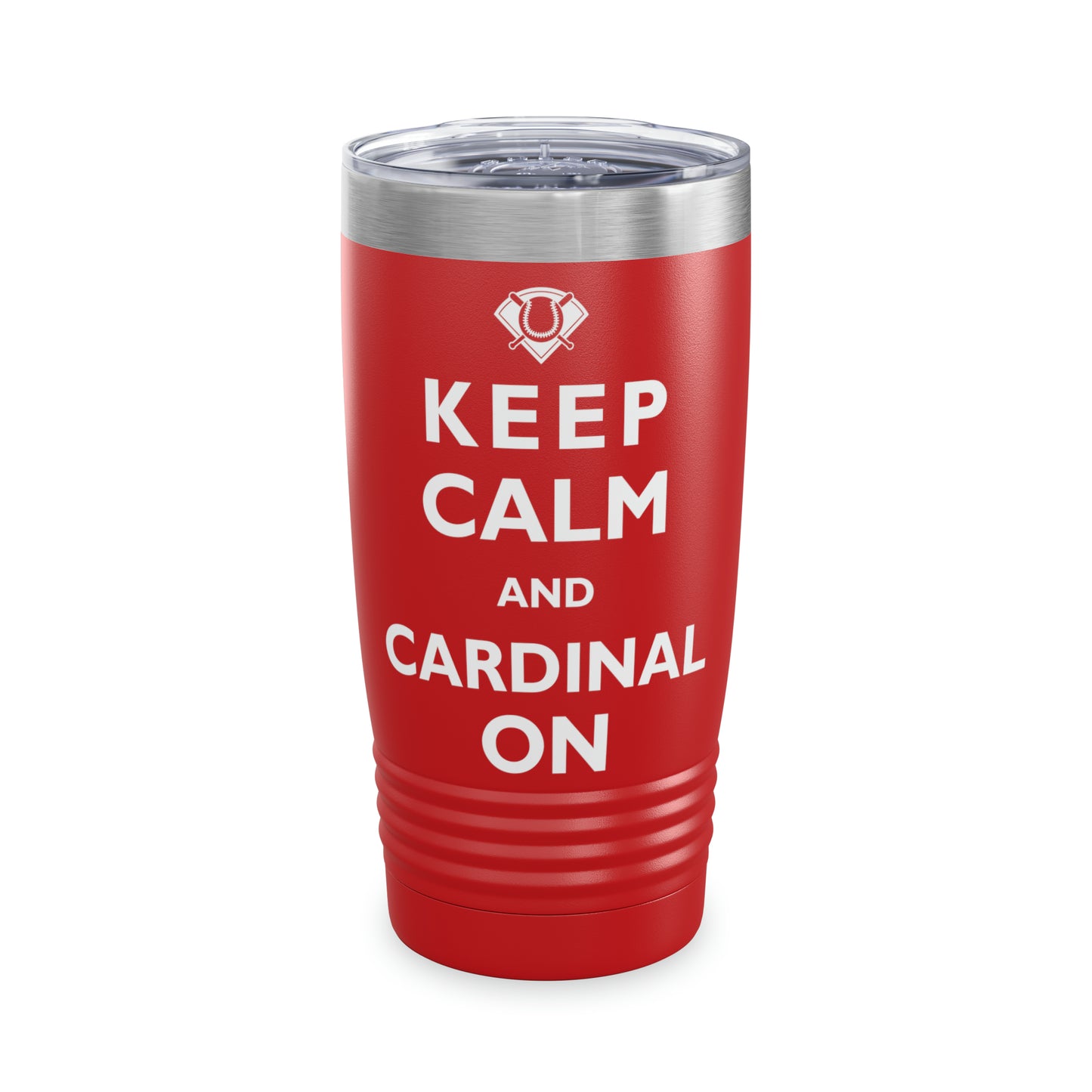 St Louis Baseball "Keep Calm and Cardinal On" Stainless Steel Tumbler, 20oz