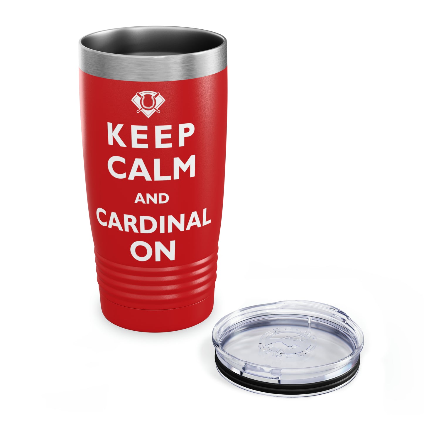 St Louis Baseball "Keep Calm and Cardinal On" Stainless Steel Tumbler, 20oz