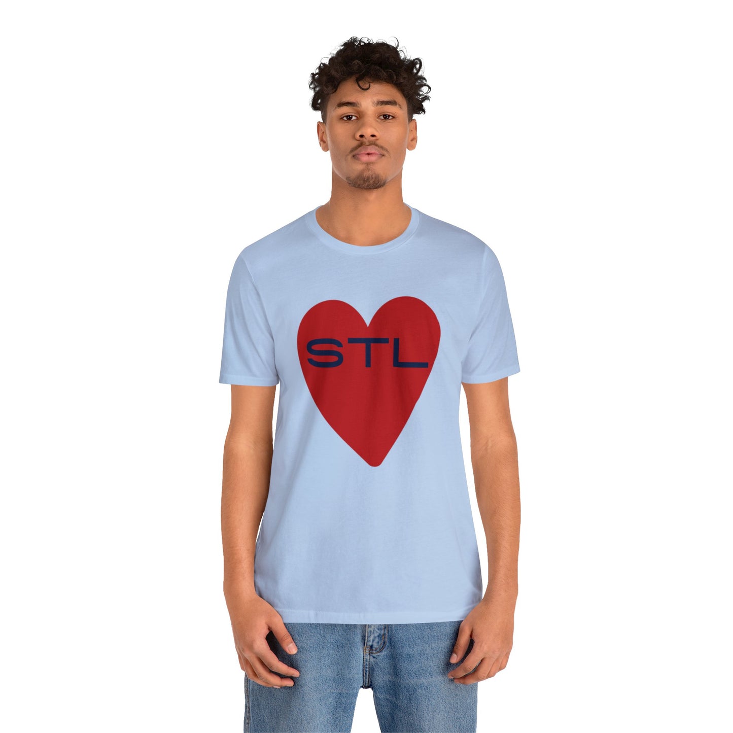 St Louis Baseball Fan "I Heart STL" Womens Jersey Short Sleeve Tshirt