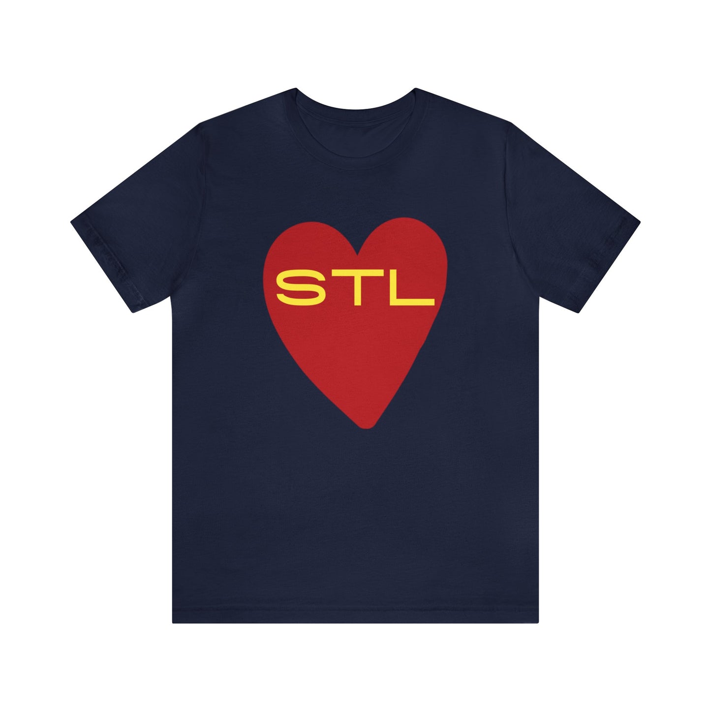 St Louis Baseball Fan "I Heart STL" Womens Jersey Short Sleeve Tshirt