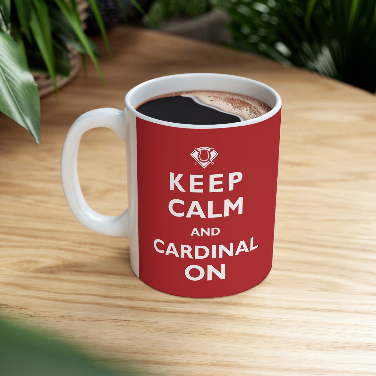 St Louis Baseball "Keep Calm and Cardinal On" Ceramic Coffee Mug, 11oz