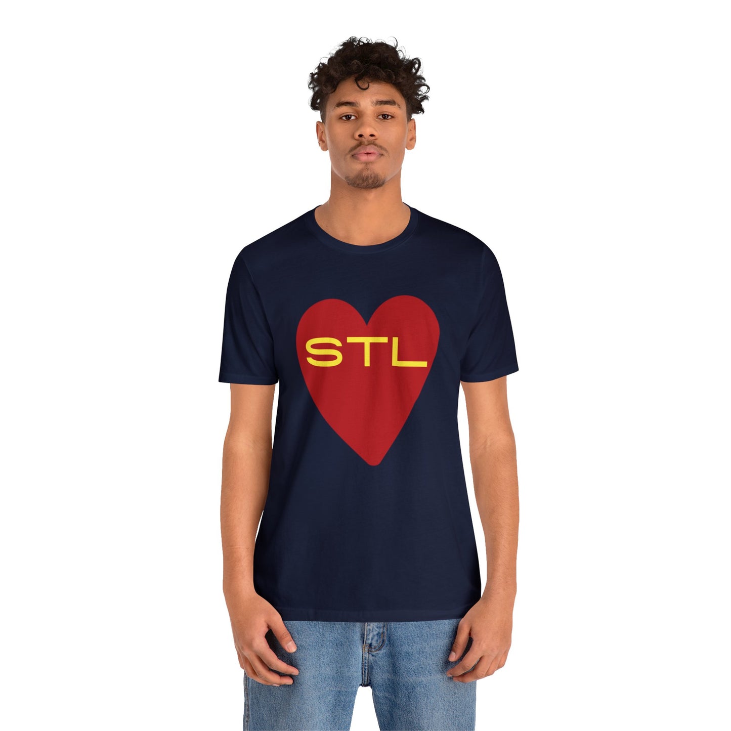 St Louis Baseball Fan "I Heart STL" Womens Jersey Short Sleeve Tshirt