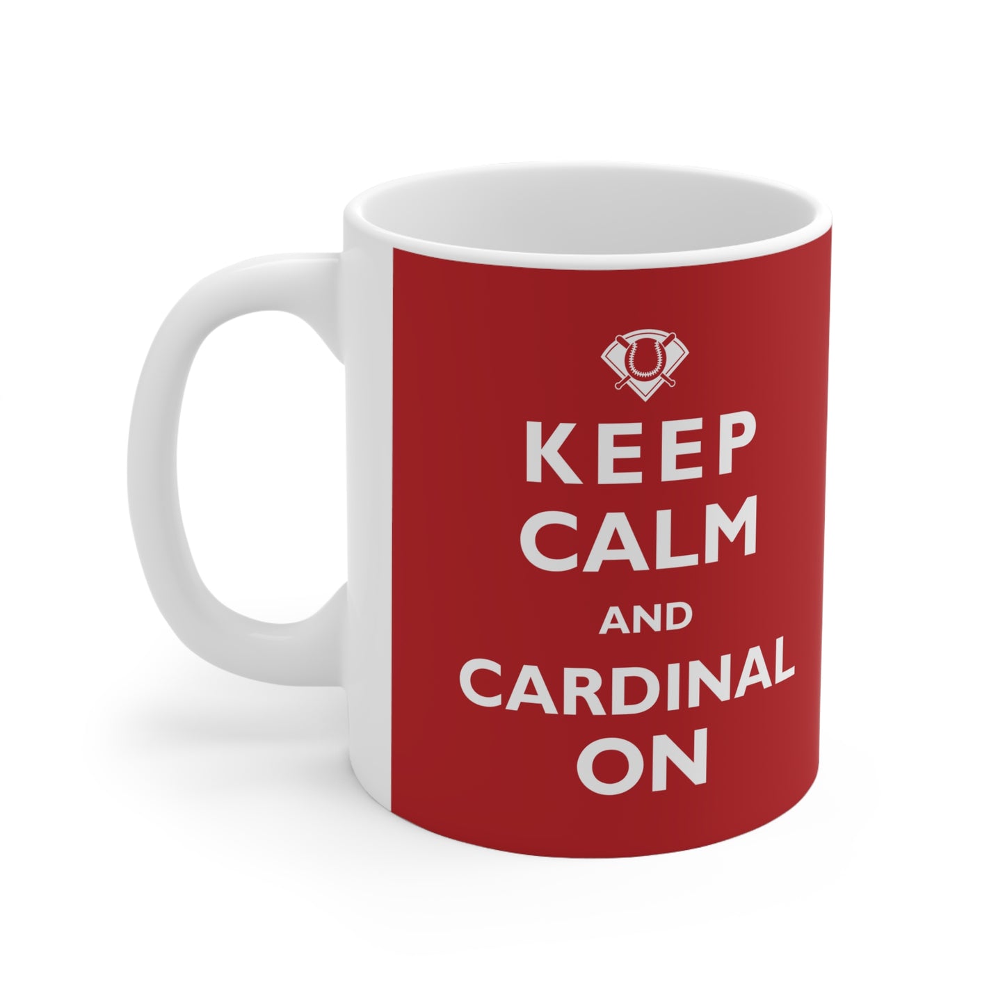 St Louis Baseball "Keep Calm and Cardinal On" Ceramic Coffee Mug, 11oz