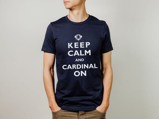 St Louis Baseball "Keep Calm and Cardinal On" Mens Tee