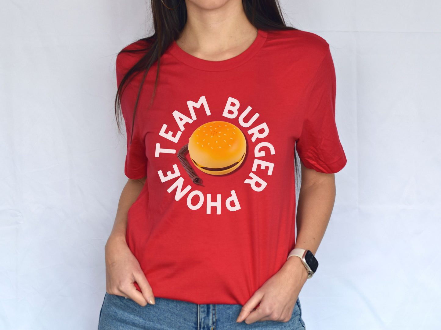 St Louis Baseball Fan "Team Burger Phone" Womens Tee