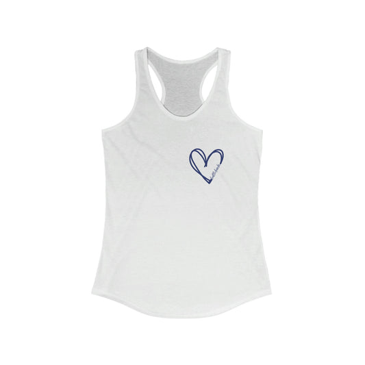 St Louis Football Heart Womens Racerback Tank Top