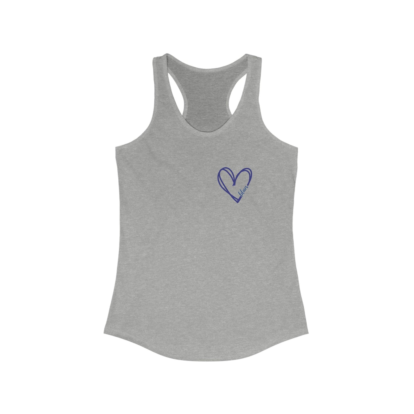 St Louis Hockey Heart Womens Racerback Tank Top