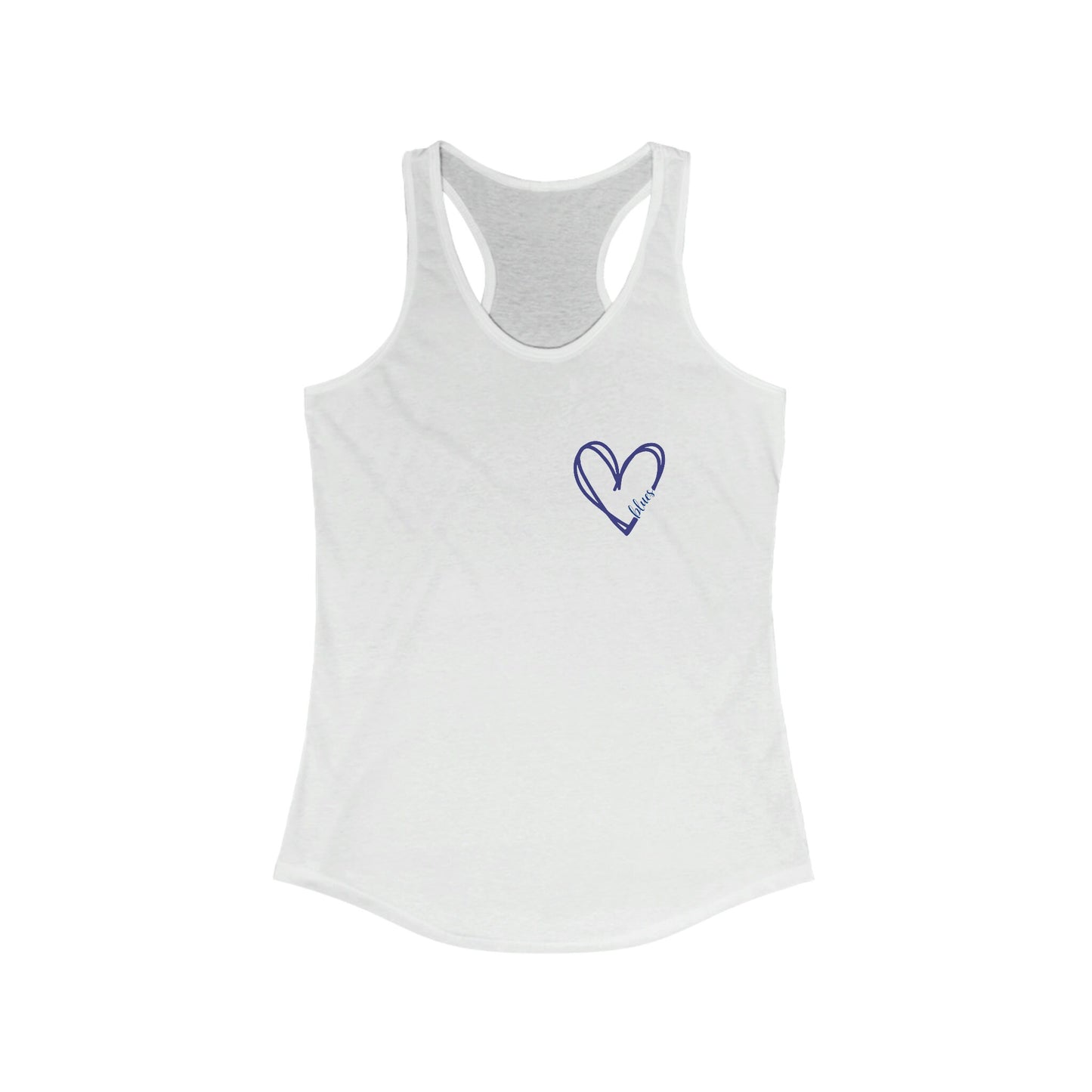 St Louis Hockey Heart Womens Racerback Tank Top