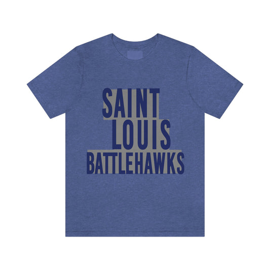 St Louis Football Block Text Womens Tee