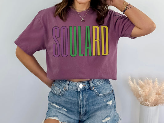 St Louis Soulard Mardi Gras Neighborhood Mens Womens Comfort Colors Tee