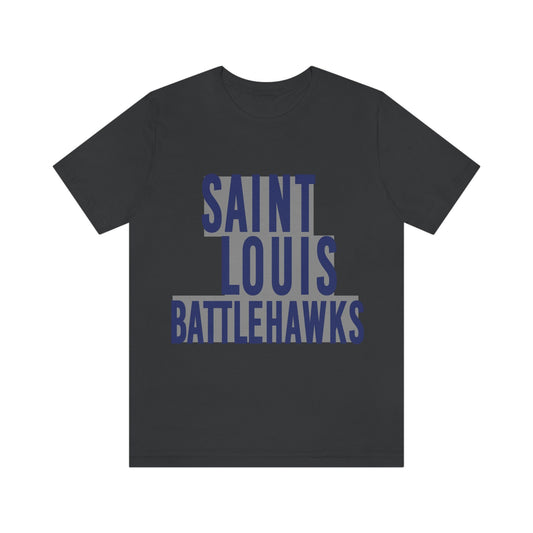 St Louis Football Block Text Mens Tee