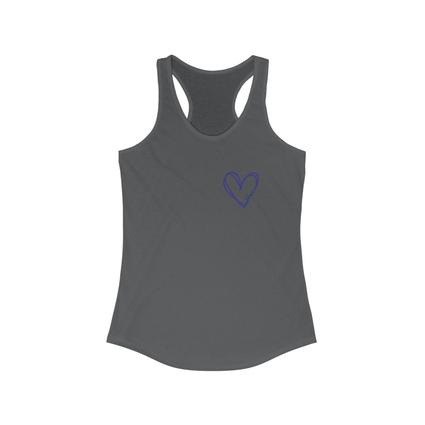 St Louis Hockey Heart Womens Racerback Tank Top