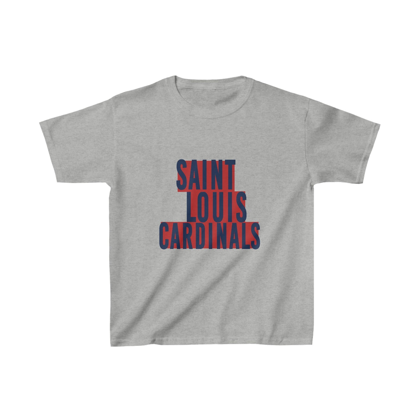 St Louis Baseball Block Text Kids Tee