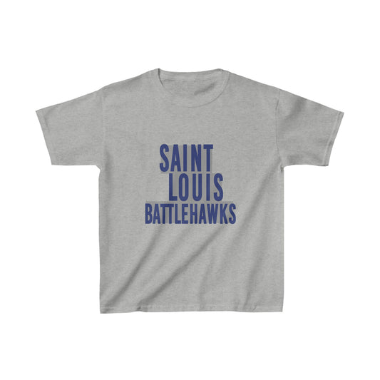 St Louis Football Block Text Kids Tee