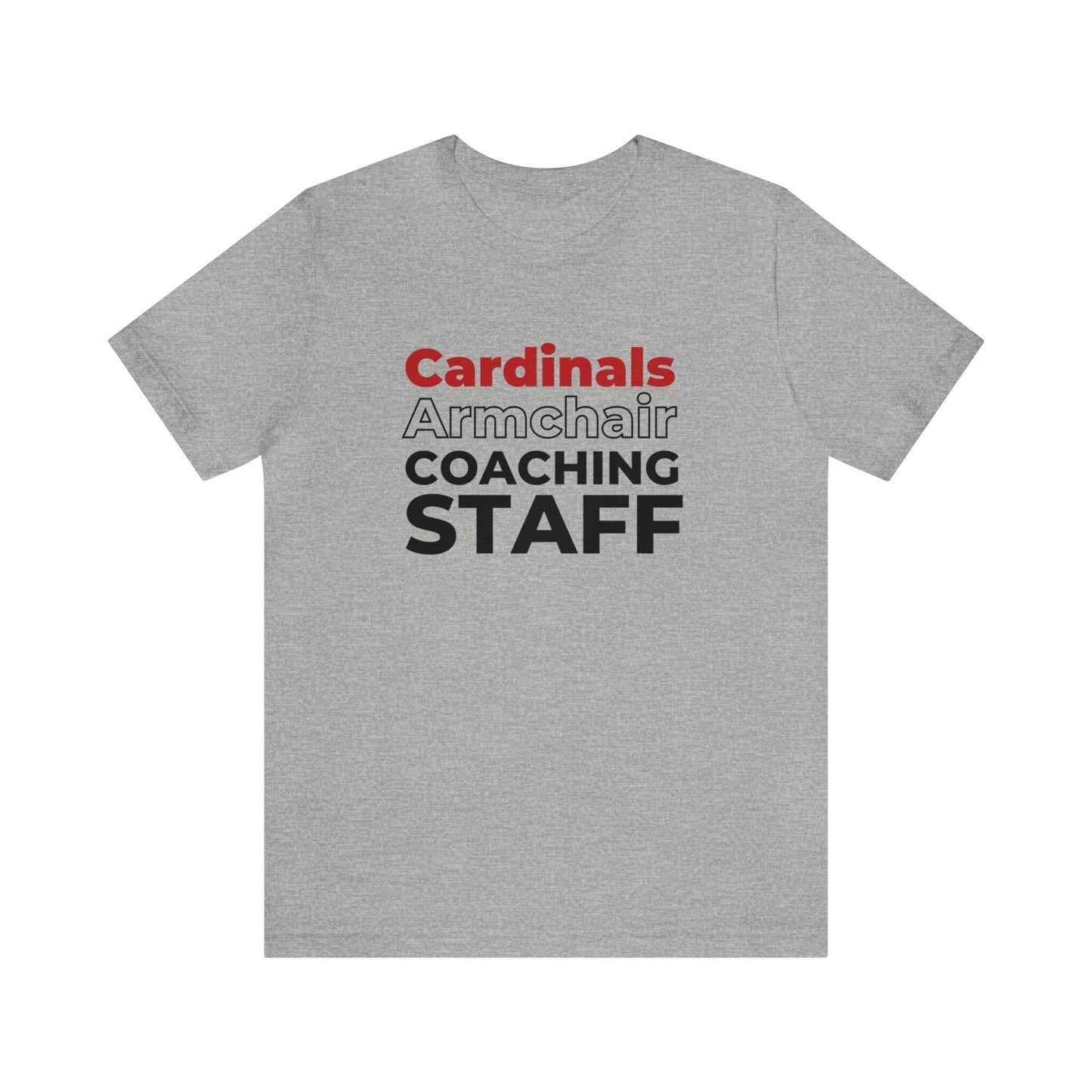 St Louis Baseball Fan "Armchair Coaching Staff" Mens Womens Tee