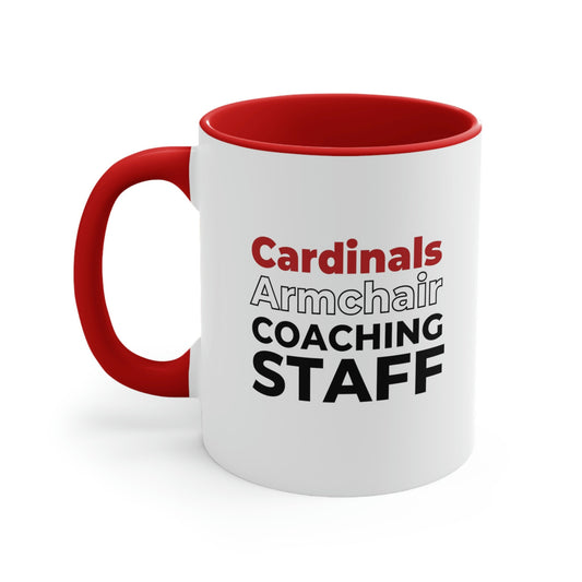 St Louis Baseball Fan "Armchair Coaching Staff" Coffee Mug, 11oz