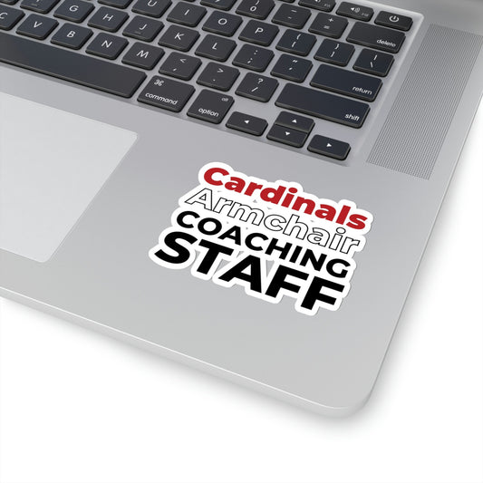 St Louis Baseball Fan "Armchair Coaching Staff" Sticker