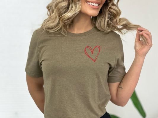 St Louis Heart Womens Tee