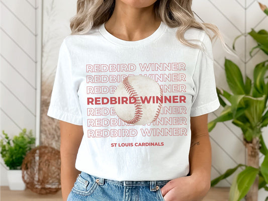 St Louis Baseball Redbird Winner Womens Tee