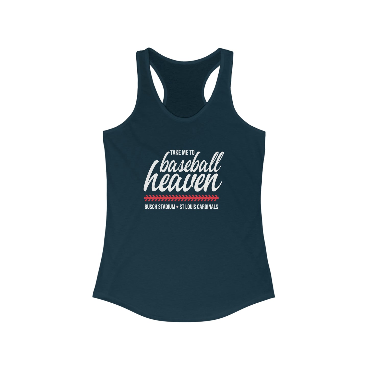 St Louis Baseball Heaven Womens Racerback Tank Top