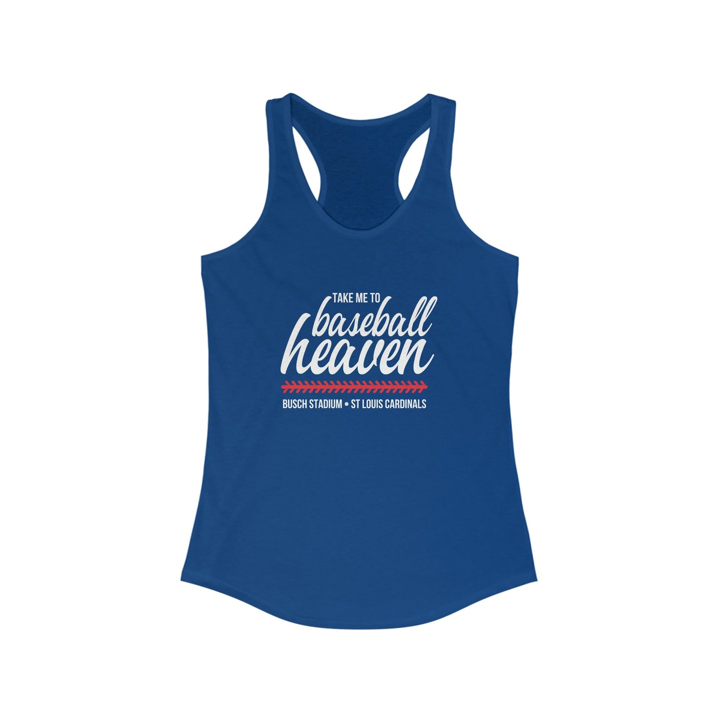 St Louis Baseball Heaven Womens Racerback Tank Top