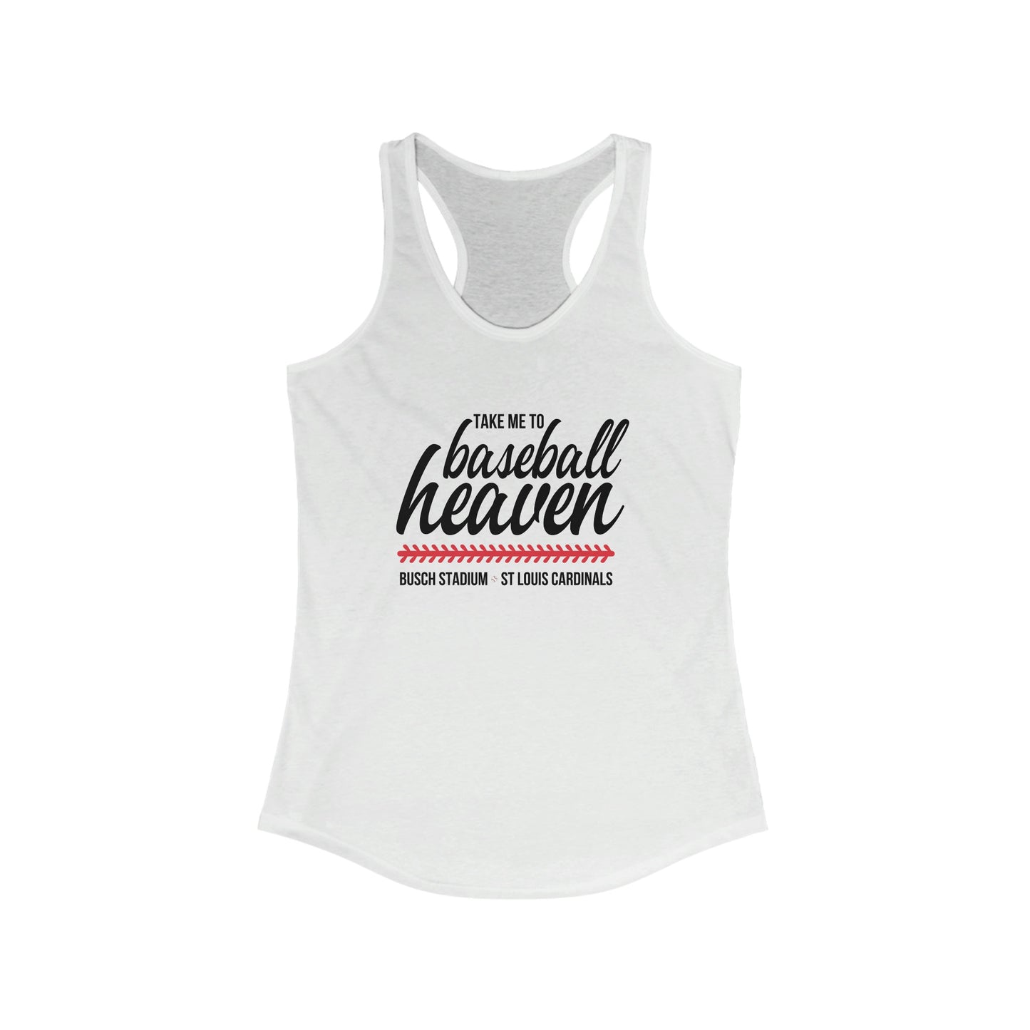 St Louis Baseball Heaven Womens Racerback Tank Top